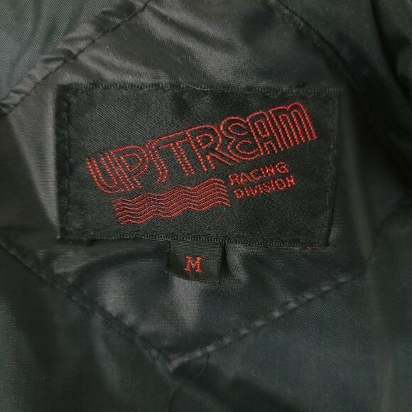 Trucking Cafe Racer Jacket Vintage 80s Trucker Racing Mens Size Medium - Picture 4 of 5